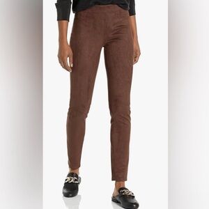 Max Studio Chocolate Faux Suede Jeggings